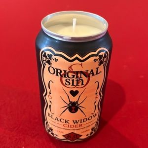 Soy beer can candle